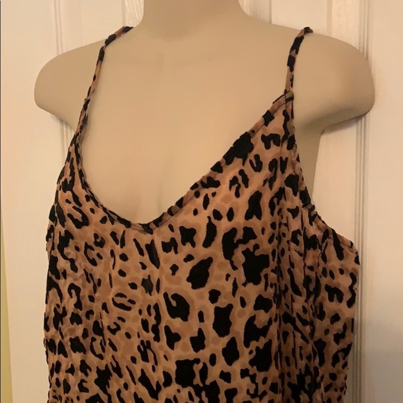 Forever 21 cheetah print sheer top- large - Picture 2 of 5